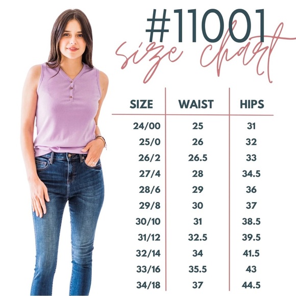 Rubies + Honey Mid-Rise Dark Wash Skinny Jeans | Inseam 26.5 | Size 14/32 - Picture 15 of 16